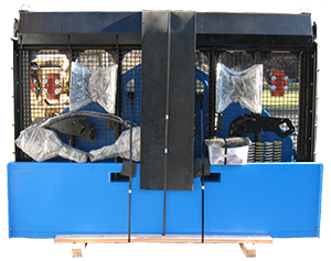 Front View of Desite SLG-108 Topsoil Screener packaged and ready to ship