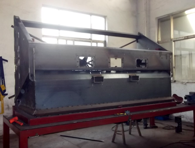 Topsoil Screener on a special jig makes for perfect straight and square alignments