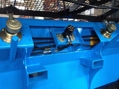 Close up of our vibratory packs for the topsoil Screener.