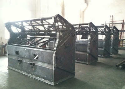 Rock Screeners waiting for powder coat.